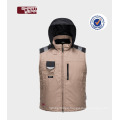 jacket men winter warm zipper closer mens waistcoat work padded vest